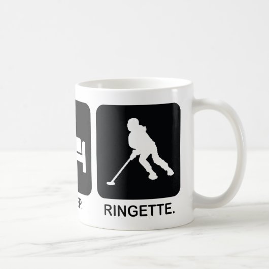 Ringetteの"睡眠のRingette"のマグ食べて下さい コーヒーマグカップ (右)