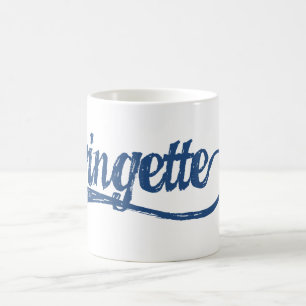 Ringetteは襲います(青い執筆) コーヒーマグカップ