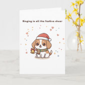 Ringing in All the Festive Cheer Cute Puchi Dōsh カード (黄色い花)