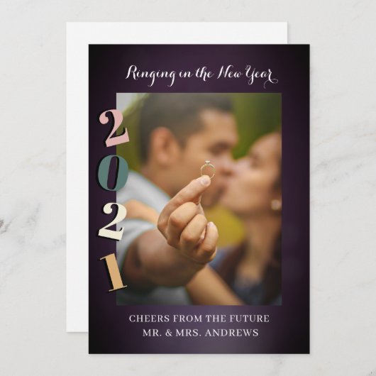 Ringing in the New Year Verlobung Foto (正面/裏面)