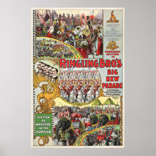 Ringling Brosのサーカス- 1899年頃… ポスター