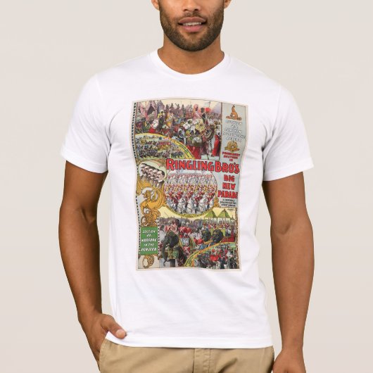 Ringling Brosのサーカス- 1899年頃… Tシャツ (正面)