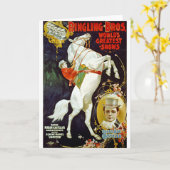 Ringling Bros。 世界で最も素晴らしいショー カード (黄色い花)