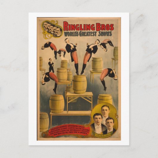 Ringling Bros。 /Raschetta Bros. ポストカード (正面)