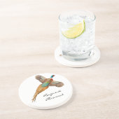 Ringneckのキジのカスタマイズ可能なコースター コースター (側面)