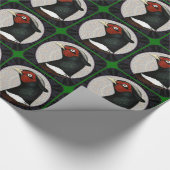 Ringneckのキジの円 ラッピングペーパー (角)