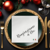 Ringraziamo a Dio – 感謝イタリアンのディナー スタンダードランチョンナプキン