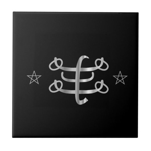 Ringstoneの記号のBahaiの宗教アイコン タイル (正面)