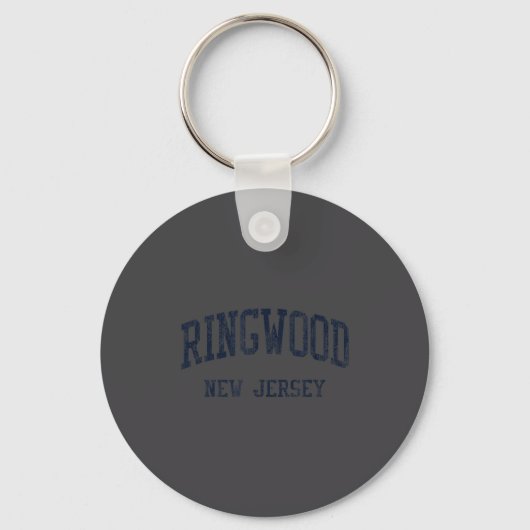 Ringwood Nj Jn5 Vintage Athletic Blue Design  キーホルダー (正面)