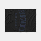 Ringwood Nj Jn5 Vintage Athletic Blue Design  フリースブランケット (正面(横))
