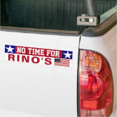 RINO に時間の余裕はない バンパーステッカー (トラック上)