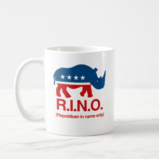 RINO -名ばかりの共和党員.png コーヒーマグカップ (左)