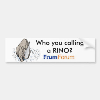 rino、36470578_400x400のだれRINOを呼んでいるか。 バンパーステッカー