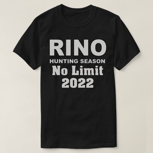 RINO HUNTING SEASON  Tシャツ (デザイン正面)