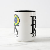 Rio Branco生まれ 440g ツートーンマグカップ (中央)