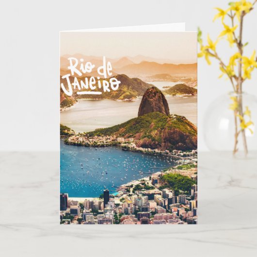Rio De Janeiro カード (黄色い花)