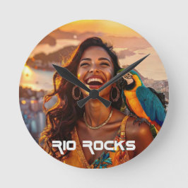 RIO DE JANEIRO - ブラジル ラウンド壁時計