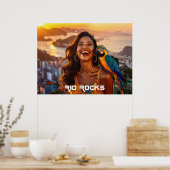 RIO DE JANEIRO ポスター (キッチン)