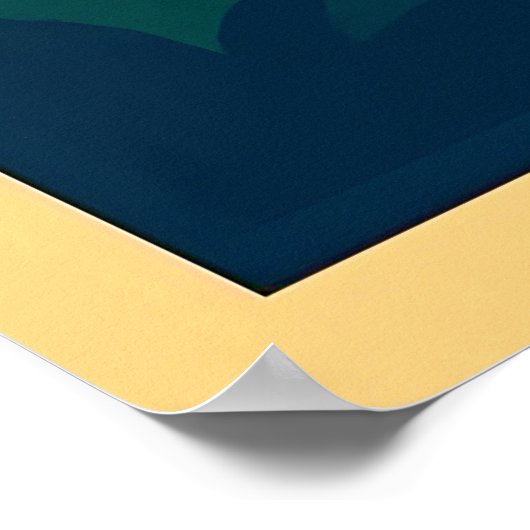 Rio de Janeiro Art Deco Travel Poster  ポスター (角)