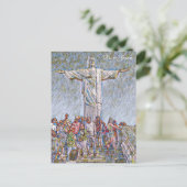 Rio de Janeiro, Brasil, Cristo Redentor Art ポストカード (スタンド正面)