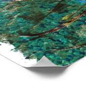 Rio de Janeiro Brasil Watercolor Art ポスター (角)