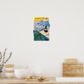 Rio de Janeiro Brasil Watercolor Art ポスター (キッチン)