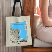 Rio de Janeiro, Brazil City Map Tote Bag トートバッグ