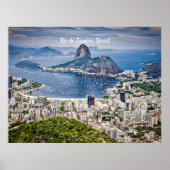 Rio de Janeiro, Brazil cityscape ポスター (正面)