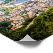 Rio de Janeiro, Brazil cityscape ポスター (角)