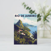 Rio de Janeiro Brazil Tropical Mountain ポストカード (スタンド正面)