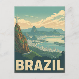Rio de Janeiro Brazil Vintage Travel ポストカード