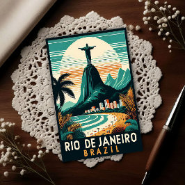 Rio de Janeiro Brazil Vintage Travel ポストカード