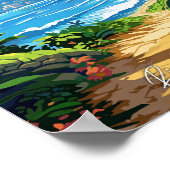 Rio de Janeiro Brazil Vintage Travel Illustration ポスター (角)