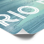 Río de Janeiro: Ciudad Maravillosa Playas Skyline ポスター (コーナー)