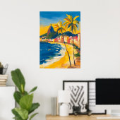 Rio de Janeiro Fauvist Christ the Redeemer, Brazil ポスター (ホームオフィス)