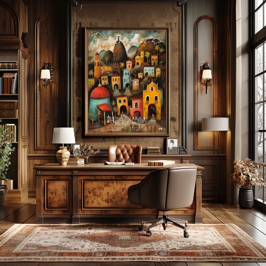 Rio de Janeiro: Marvelous City - Whimsical Art ポスター