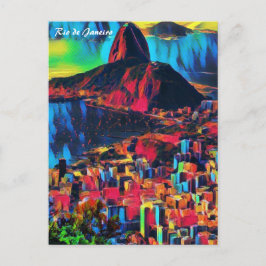 Rio de Janeiro, Pão de Açúcar /City  View Art ポストカード