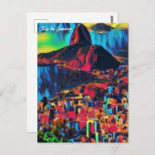 Rio de Janeiro, Pão de Açúcar /City  View Art ポストカード (正面/裏面)