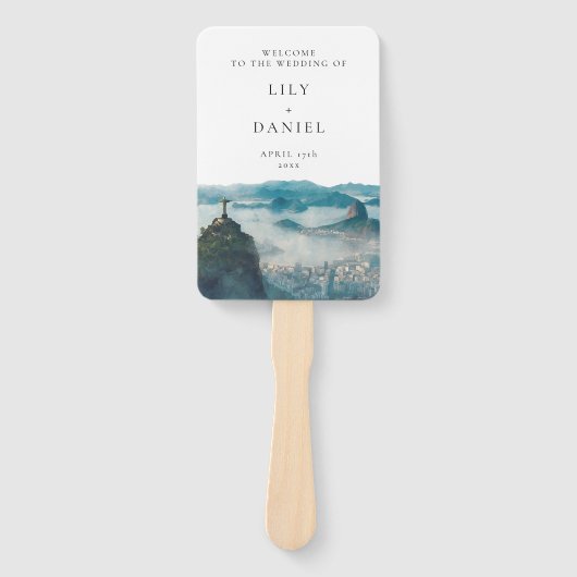 Rio de Janeiro Skyline Wedding Program ハンドファン (正面)