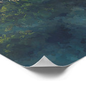 Rio de Janeiro Skyline Wedding Welcome Sign ポスター (角)