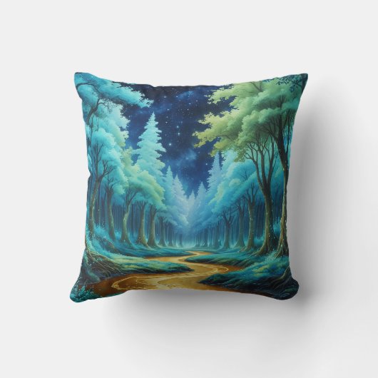 Río de Oro en Bosque de Fantasía クッション (裏面)