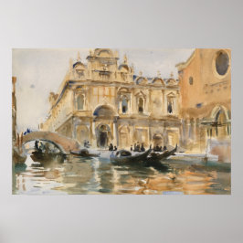 Rio dei Mendicanti, Venice by John Singer Sargent ポスター