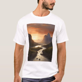Rio entre montanhas tシャツ
