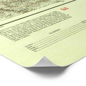 Rio Grande Valley Topo Map ポスター (角)