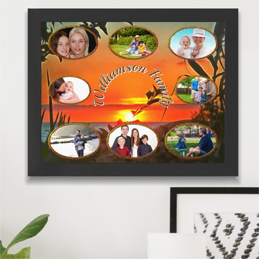Rio Pitillal Family Photo Collage 2009 Art Print ポスター
