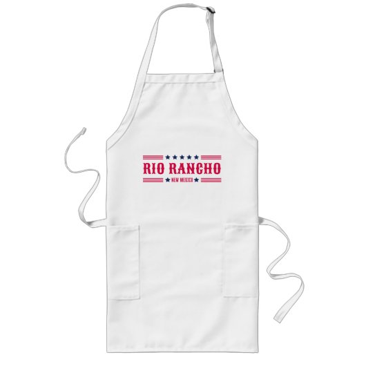 RIO RANCHO NEW MEXICOスターとストライプ ロングエプロン (正面)