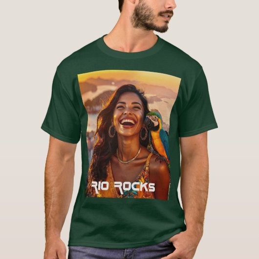 RIO ROCKS - ブラジル Tシャツ (正面)