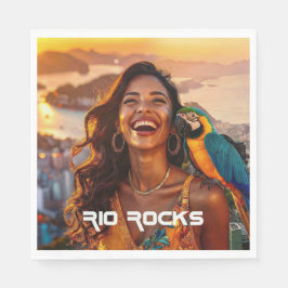 RIO ROCKS - リオデジャネイロ - ブラジル スタンダードランチョンナプキン