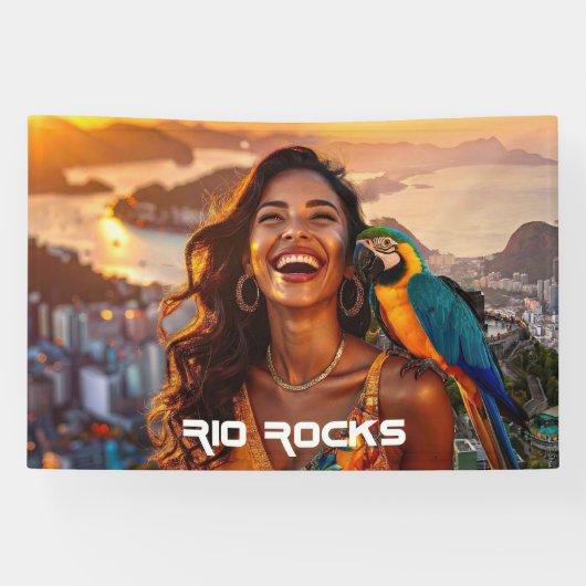 RIO ROCKS - LOVE FROM LATIN AMERICA 横断幕 (横)
