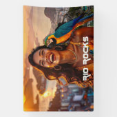 RIO ROCKS - LOVE FROM LATIN AMERICA 横断幕 (縦)